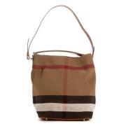 Pre-owned Canvas shoulder-bags Burberry Vintage , Beige , Dames