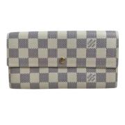 Pre-owned Fabric wallets Louis Vuitton Vintage , White , Dames