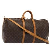 Pre-owned Canvas handbags Louis Vuitton Vintage , Brown , Dames