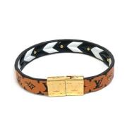 Pre-owned Fabric bracelets Louis Vuitton Vintage , Brown , Dames