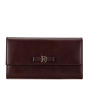 Pre-owned Leather wallets Salvatore Ferragamo Pre-owned , Red , Dames