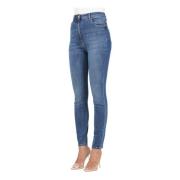 Skinny Denim Jeans Enkel Lengte Elisabetta Franchi , Blue , Dames