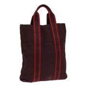 Pre-owned Canvas totes Hermès Vintage , Red , Dames