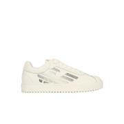 Logo Sneakers in Wit Armani , White , Heren