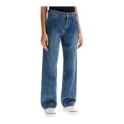 Vintage Straight Cut Denim Jeans Jil Sander , Blue , Dames