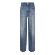 Blauwe Straight Jeans voor Vrouwen Stella McCartney , Blue , Dames