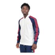 Klassieke SST Zip Sweatshirt Crème Blauw Adidas Originals , Multicolor...