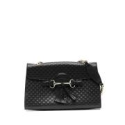 Pre-owned Leather gucci-bags Gucci Vintage , Black , Dames