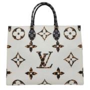 Pre-owned Fabric louis-vuitton-bags Louis Vuitton Vintage , White , Da...