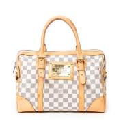 Pre-owned Coated canvas handbags Louis Vuitton Vintage , White , Dames