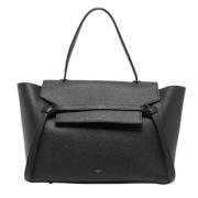 Pre-owned Leather handbags Celine Vintage , Black , Dames