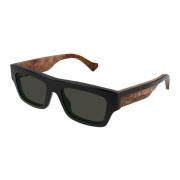 Stijlvolle zonnebril voor modefanaten Gucci , Brown , Unisex