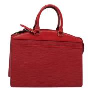 Pre-owned Leather handbags Louis Vuitton Vintage , Red , Dames