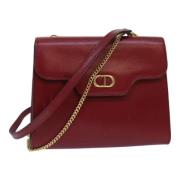 Pre-owned Leather dior-bags Dior Vintage , Red , Dames