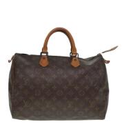 Pre-owned Canvas handbags Louis Vuitton Vintage , Brown , Dames