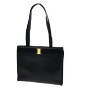 Pre-owned Leather totes Salvatore Ferragamo Pre-owned , Black , Dames