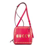 Pre-owned Leather shoulder-bags Gucci Vintage , Red , Dames