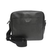 Pre-owned Leather prada-bags Prada Vintage , Black , Heren