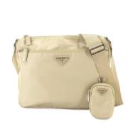 Pre-owned Leather prada-bags Prada Vintage , Beige , Dames