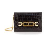 Bruine Croc Mini Tas Tom Ford , Brown , Dames