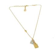 Pre-owned Fabric necklaces Louis Vuitton Vintage , Yellow , Dames