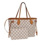 Pre-owned Canvas shoulder-bags Louis Vuitton Vintage , White , Dames