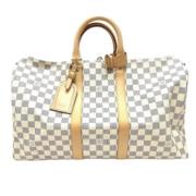 Pre-owned Fabric louis-vuitton-bags Louis Vuitton Vintage , White , Da...