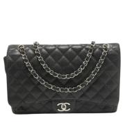 Pre-owned Leather chanel-bags Chanel Vintage , Black , Dames