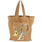 Pre-owned Canvas totes Louis Vuitton Vintage , Brown , Dames