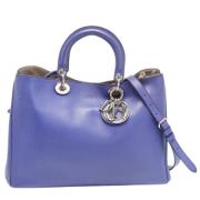 Pre-owned Leather dior-bags Dior Vintage , Purple , Dames