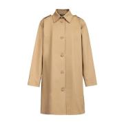 Single-Breasted Coats A.p.c. , Beige , Dames