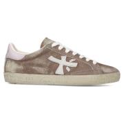 Vintage Kalfsleren Sneakers Premiata , Brown , Dames