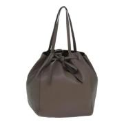 Pre-owned Leather totes Celine Vintage , Gray , Dames