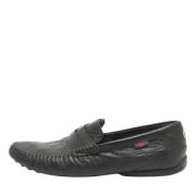 Pre-owned Leather flats Gucci Vintage , Black , Heren