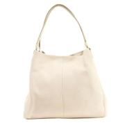 Pre-owned Leather totes Coach Pre-owned , Beige , Dames