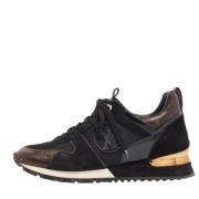 Pre-owned Canvas sneakers Louis Vuitton Vintage , Black , Dames