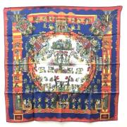 Pre-owned Fabric scarves Hermès Vintage , Multicolor , Dames