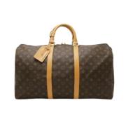 Pre-owned Fabric louis-vuitton-bags Louis Vuitton Vintage , Brown , Da...