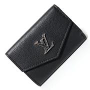 Pre-owned Leather wallets Louis Vuitton Vintage , Black , Dames