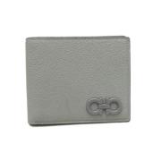 Pre-owned Leather wallets Salvatore Ferragamo Pre-owned , Gray , Heren