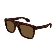 Stijlvolle zonnebril voor elke look Gucci , Brown , Unisex