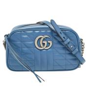 Pre-owned Leather gucci-bags Gucci Vintage , Blue , Dames