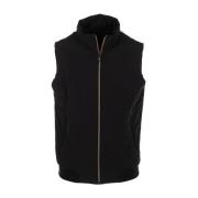 Zwarte Stijlvolle Gilet Jas voor Mannen RRD , Black , Heren