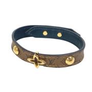 Pre-owned Fabric bracelets Louis Vuitton Vintage , Brown , Dames