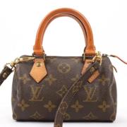 Pre-owned Leather handbags Louis Vuitton Vintage , Brown , Dames