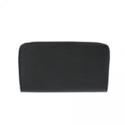 Pre-owned Leather wallets Louis Vuitton Vintage , Black , Dames