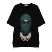 Zwarte Mask20 Katoenen T-shirt IH NOM UH NIT , Black , Heren