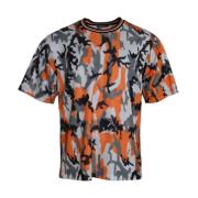 Camouflage Katoen Ronde Hals Heren T-shirt Dolce & Gabbana , Multicolo...