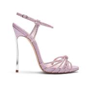 Rhinestone Blade Sandalen Casadei , Pink , Dames