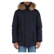 Parka jas met bontdetail Freedomday , Blue , Heren